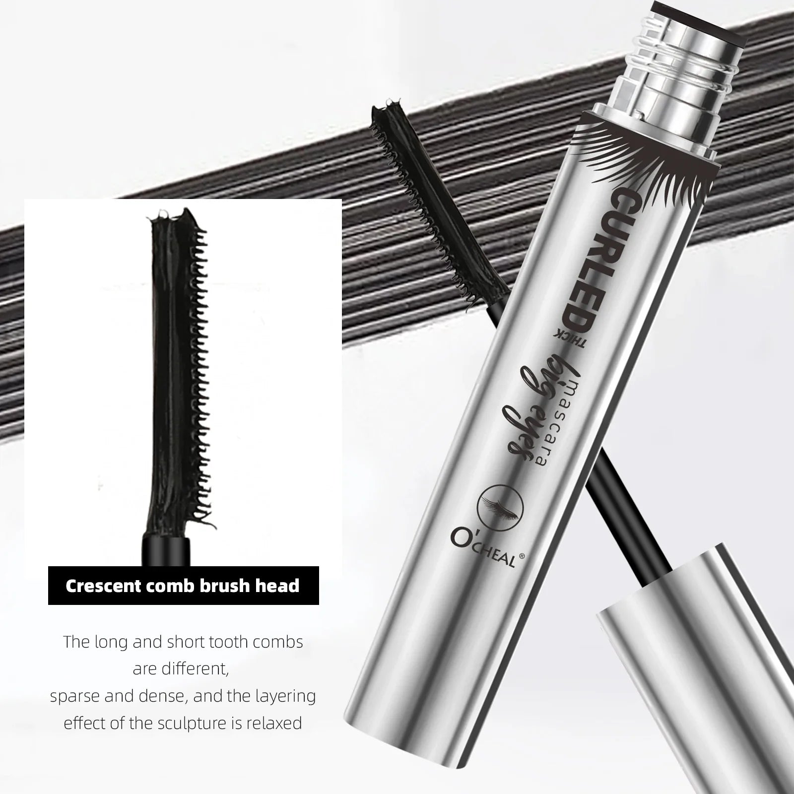 O‘cheal Mascara Black Lash Eyelash Brush 3D Silk Thick Curling Lengthening Eyes Lashes Beauty Makeup Cosmetics Extension Mascara - Image 41