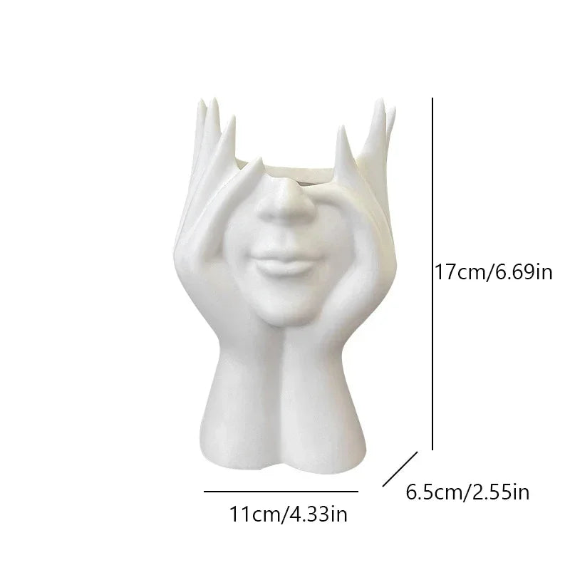1PC Vinyl Figure Storage Holders Creative Human Body Art Styling Office Organizers Multifunctional Makeup Brush Holder - Image 6