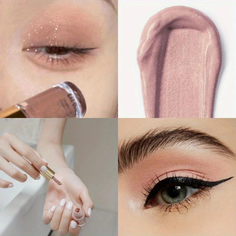Liquid Eyeshadow Stick - Matte & Glitter for Contour & Eye Makeup,Blendable Creamy Texture,Long-Lasting Wear,Natural Eye Makeup - Image 12