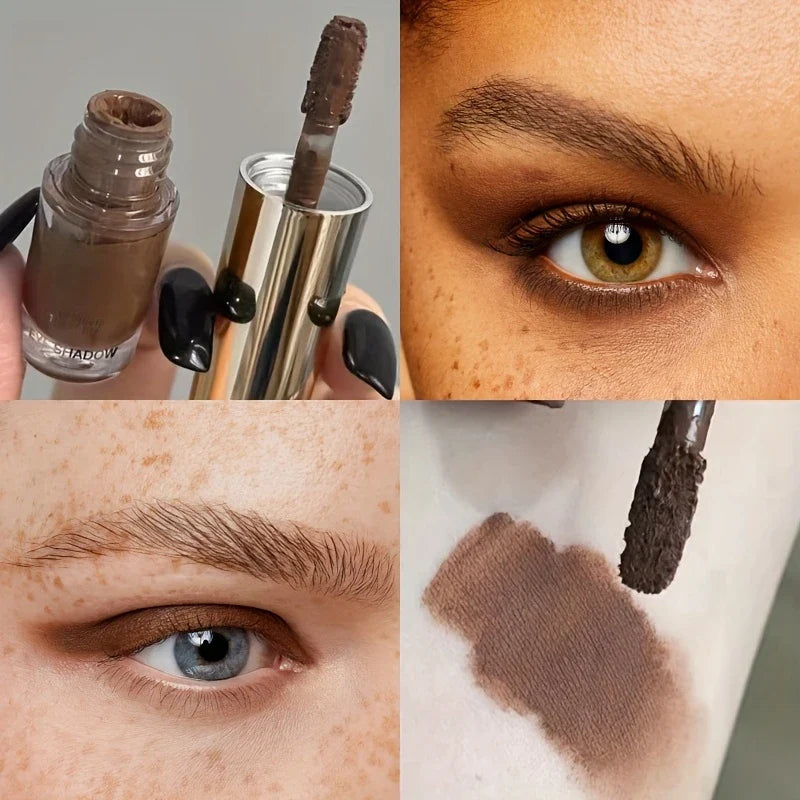 Liquid Eyeshadow Stick - Matte & Glitter for Contour & Eye Makeup,Blendable Creamy Texture,Long-Lasting Wear,Natural Eye Makeup - Image 3