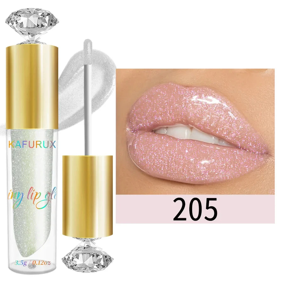 9 Colors Moisturizing Diamond Shimmer Glitter Lip Gloss Makeup Sparkling Glitter Liquid Lipstick Pearl Lip Gloss Sexy Lip - Image 16
