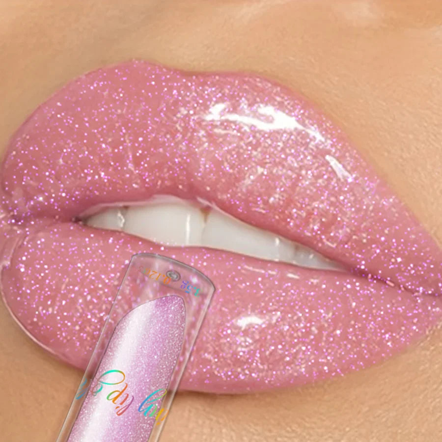 9 Colors Moisturizing Diamond Shimmer Glitter Lip Gloss Makeup Sparkling Glitter Liquid Lipstick Pearl Lip Gloss Sexy Lip - Image 4