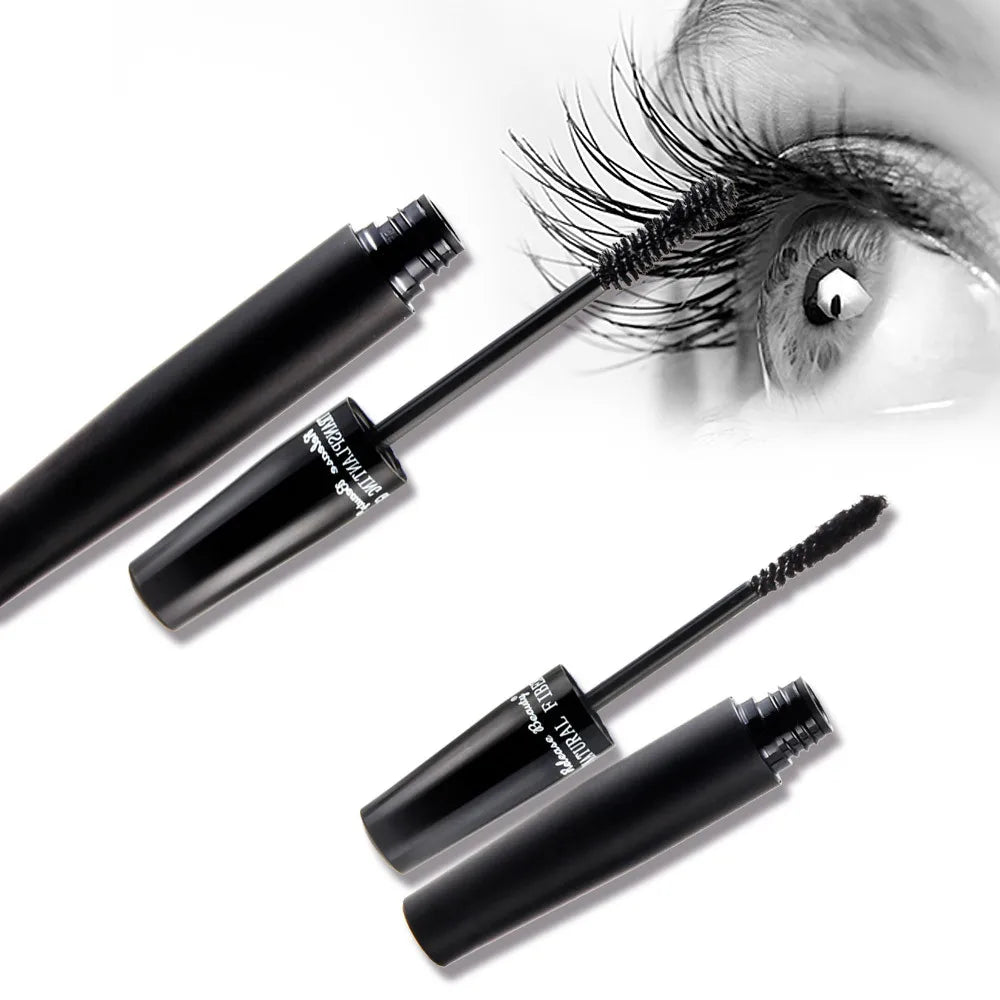 3D Lash Volumizing Mascara 2-Piece Set, Lengthening & Curling Effect, Waterproof Smudge-Proof for Dramatic Long Lashes, Black - Image 2