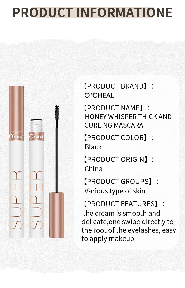 O‘cheal Mascara Black Lash Eyelash Brush 3D Silk Thick Curling Lengthening Eyes Lashes Beauty Makeup Cosmetics Extension Mascara - Image 32