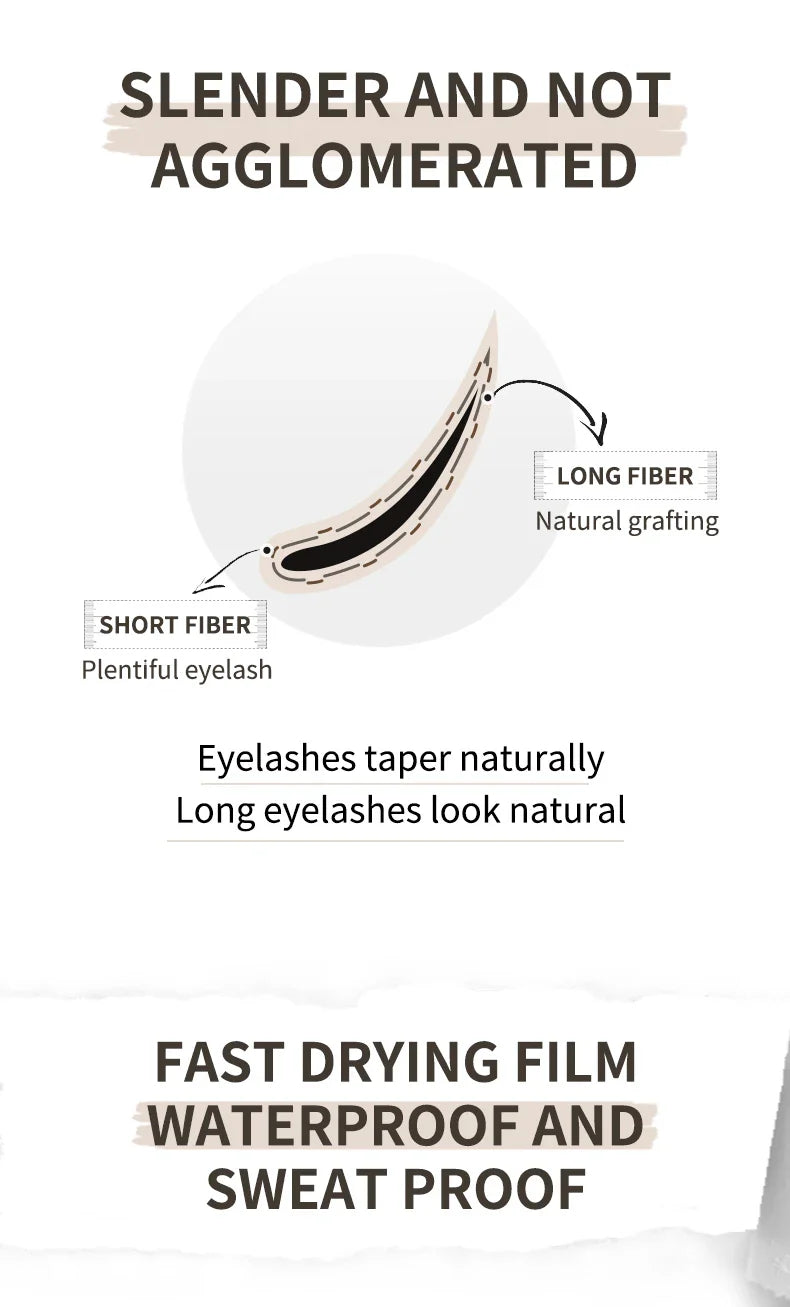 O‘cheal Mascara Black Lash Eyelash Brush 3D Silk Thick Curling Lengthening Eyes Lashes Beauty Makeup Cosmetics Extension Mascara - Image 23