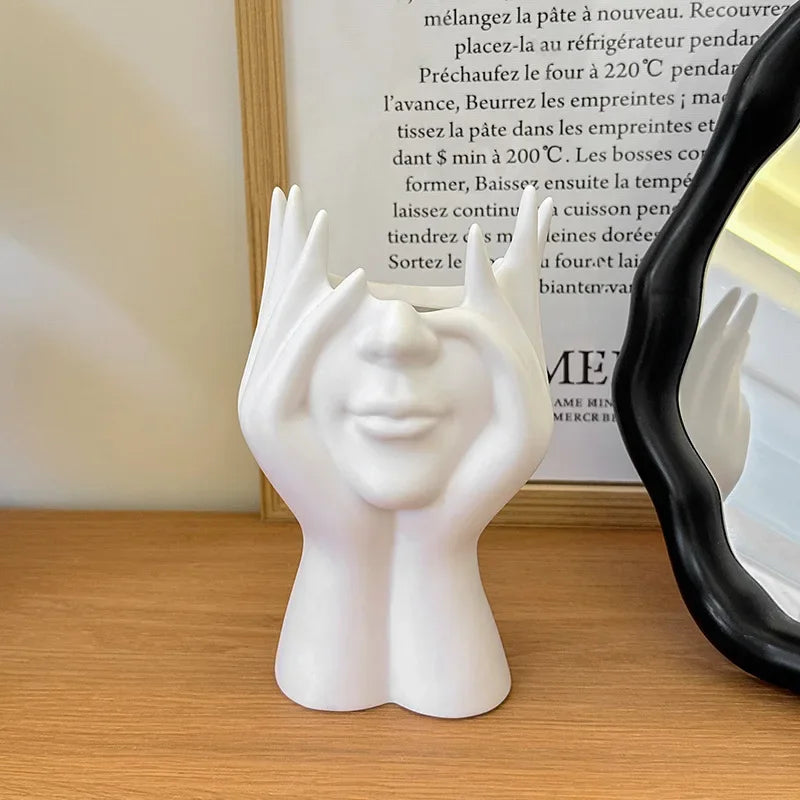 1PC Vinyl Figure Storage Holders Creative Human Body Art Styling Office Organizers Multifunctional Makeup Brush Holder - Image 3