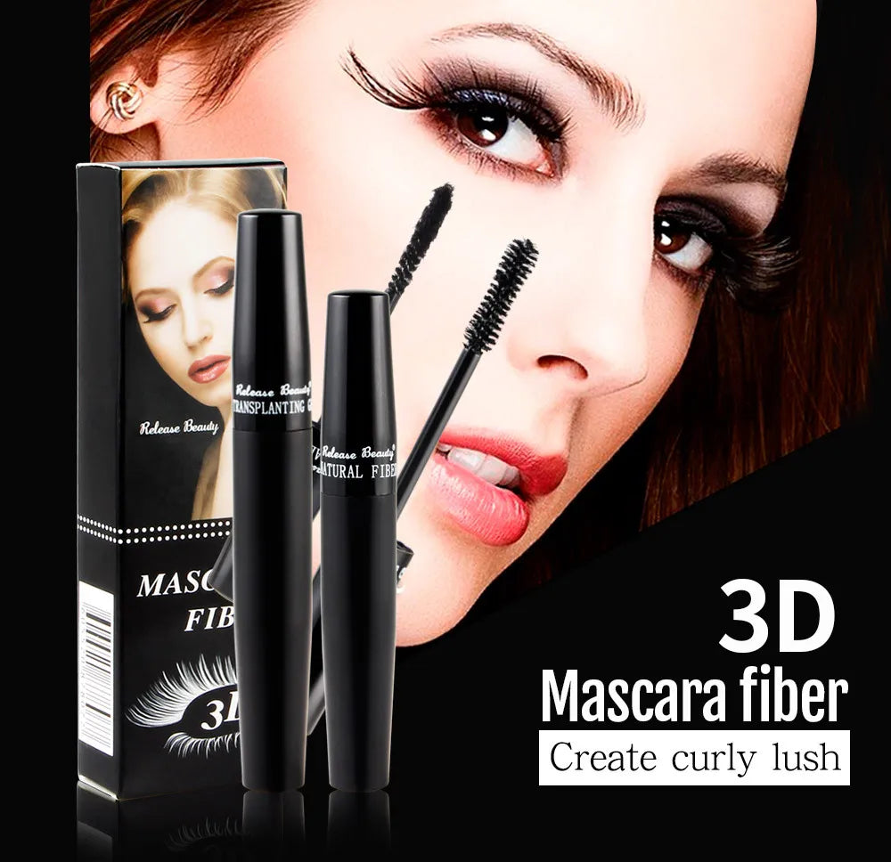 3D Lash Volumizing Mascara 2-Piece Set, Lengthening & Curling Effect, Waterproof Smudge-Proof for Dramatic Long Lashes, Black - Image 7
