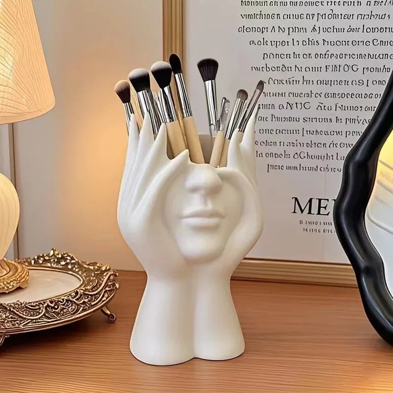 1PC Vinyl Figure Storage Holders Creative Human Body Art Styling Office Organizers Multifunctional Makeup Brush Holder - Image 4