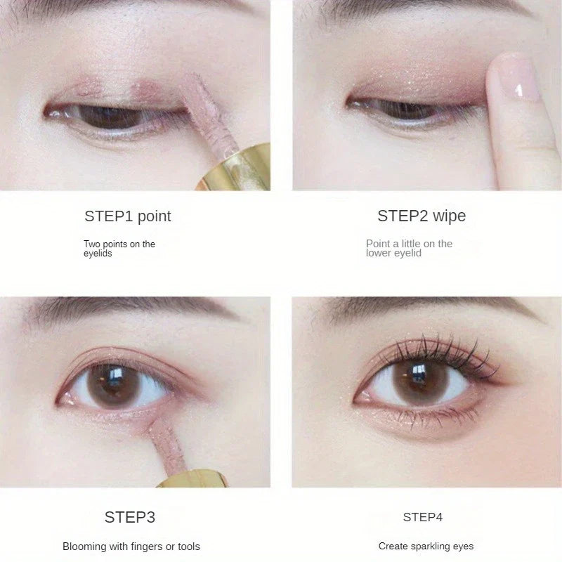 Liquid Eyeshadow Stick - Matte & Glitter for Contour & Eye Makeup,Blendable Creamy Texture,Long-Lasting Wear,Natural Eye Makeup - Image 9