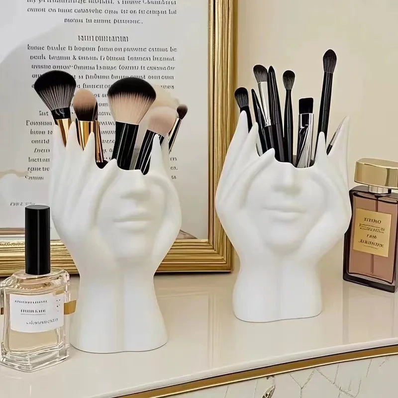 1PC Vinyl Figure Storage Holders Creative Human Body Art Styling Office Organizers Multifunctional Makeup Brush Holder - Image 2