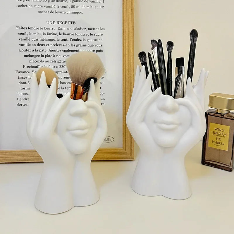 1PC Vinyl Figure Storage Holders Creative Human Body Art Styling Office Organizers Multifunctional Makeup Brush Holder - Image 13