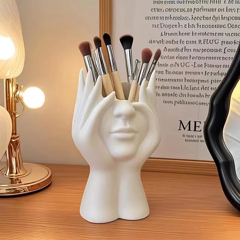 1PC Vinyl Figure Storage Holders Creative Human Body Art Styling Office Organizers Multifunctional Makeup Brush Holder - Image 5