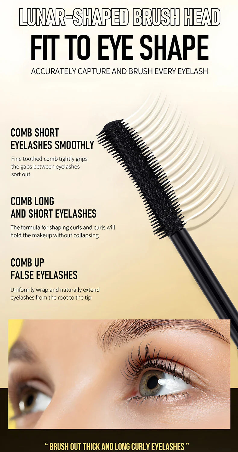 O‘cheal Mascara Black Lash Eyelash Brush 3D Silk Thick Curling Lengthening Eyes Lashes Beauty Makeup Cosmetics Extension Mascara - Image 9