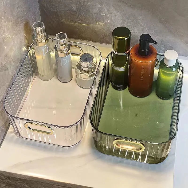 Rectangular Desktop Cosmetic Storage Drawer Stackable Storage Box Acrylic Rack Sundries Snack Makeup Storage Basket Organizer - Image 15
